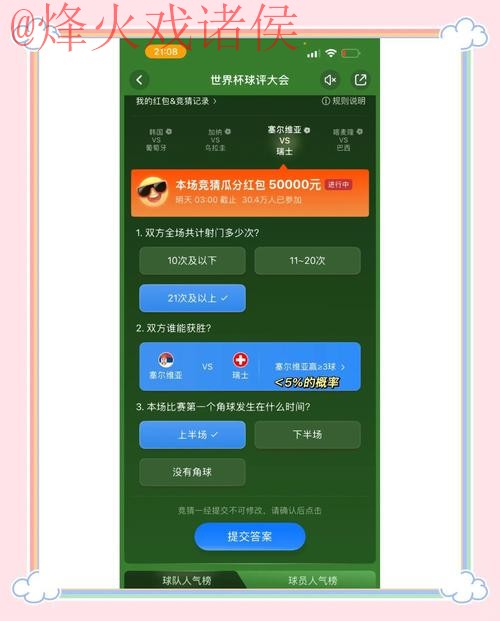 世界杯竞猜免费全站攻略和玩法解析 世界杯竞猜免费全站攻略和玩法解析